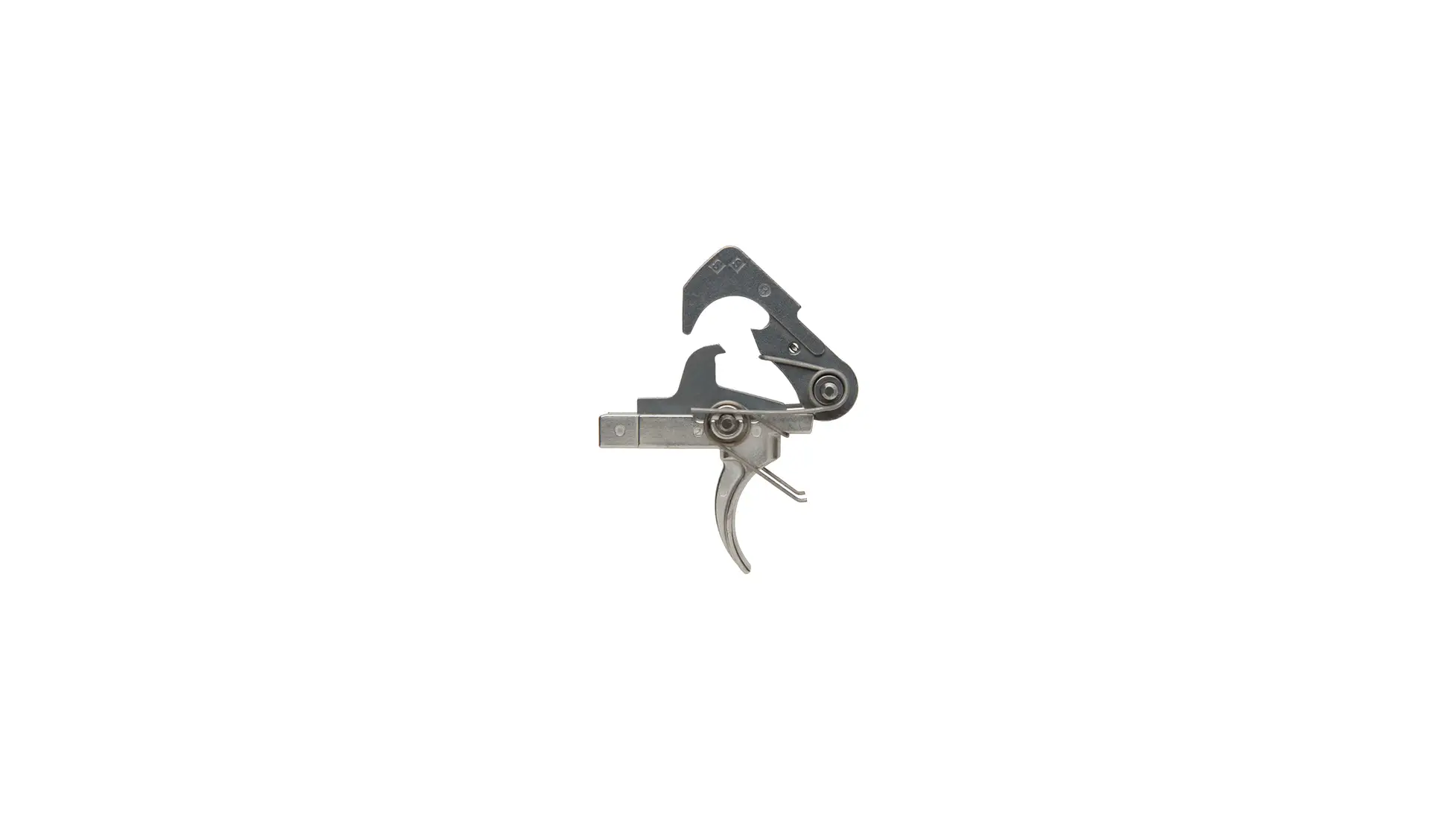 ALG Defense ACT trigger group in light gray with a curved blade