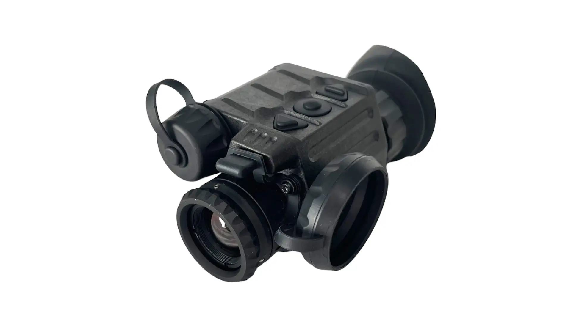 Armasight Sidekick 640 listing image: a black thermal monocular with eyecup, large objective lens and open lens cap