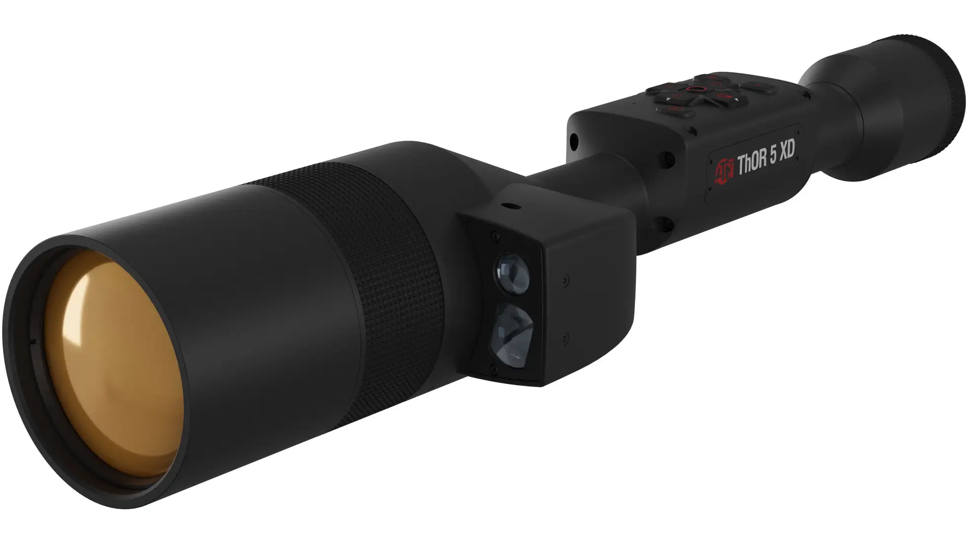 ATN Thor 5 XD LRF 4-40x 1280x1024 thermal rifle scope with 100mm lens, black