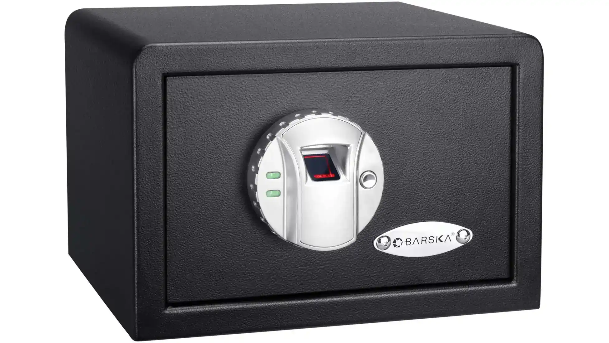 Barska Compact Biometric Gun Safe AX11620 with fingerprint reader on the front