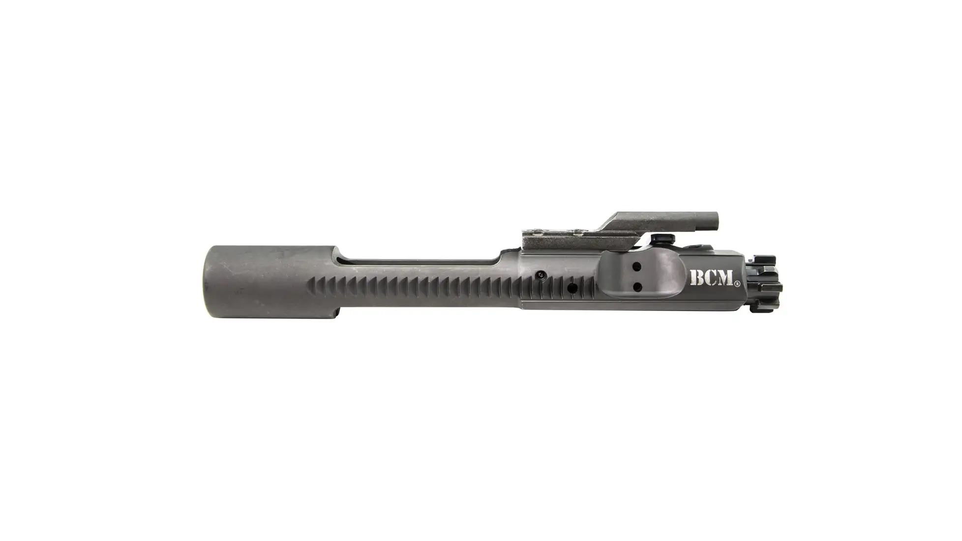 BCM MPI bolt carrier group in gray phosphate with BCM engraving