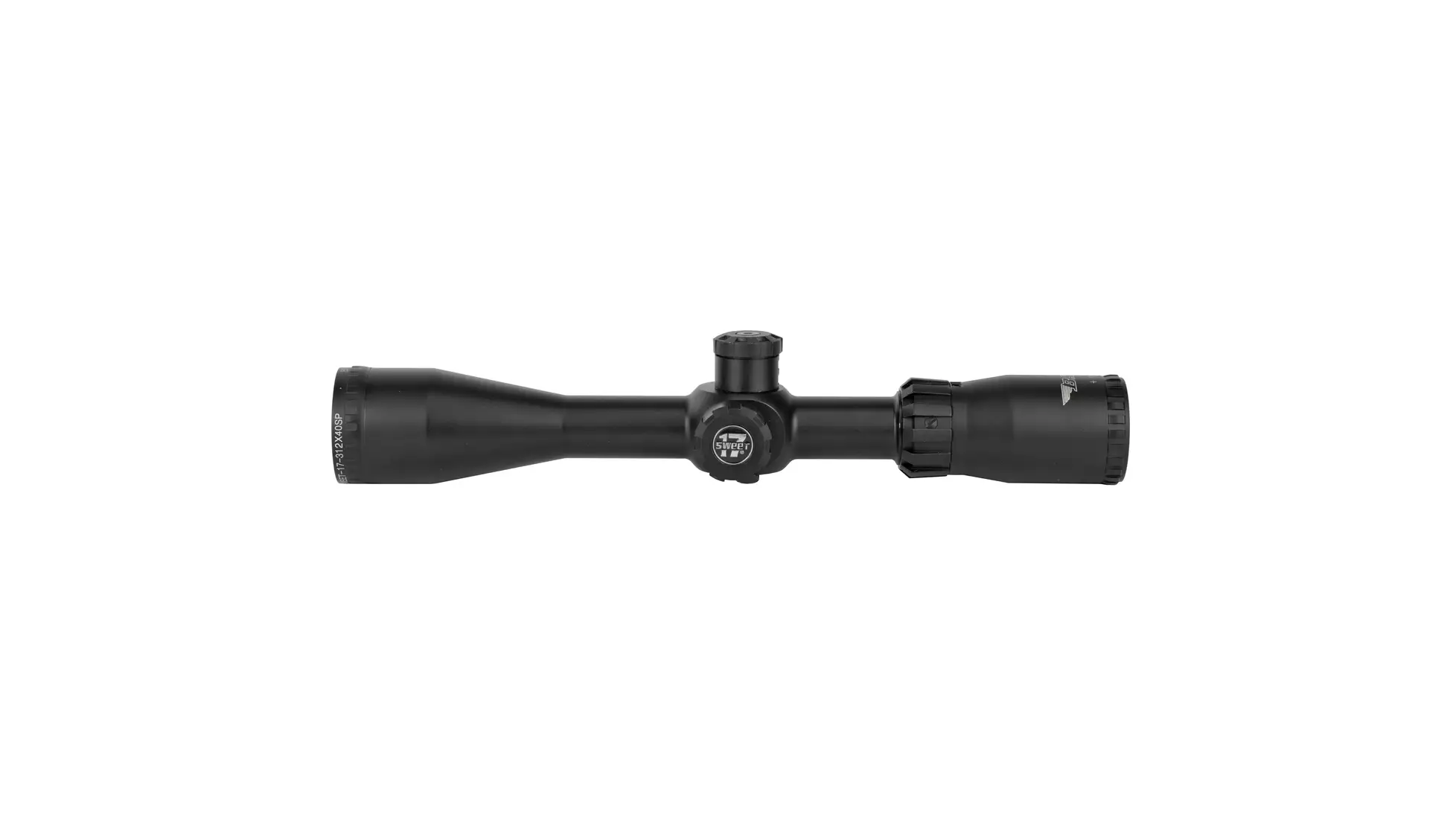 BSA Sweet .17 SP 3-12x40 riflescope in matte black with a side parallax knob