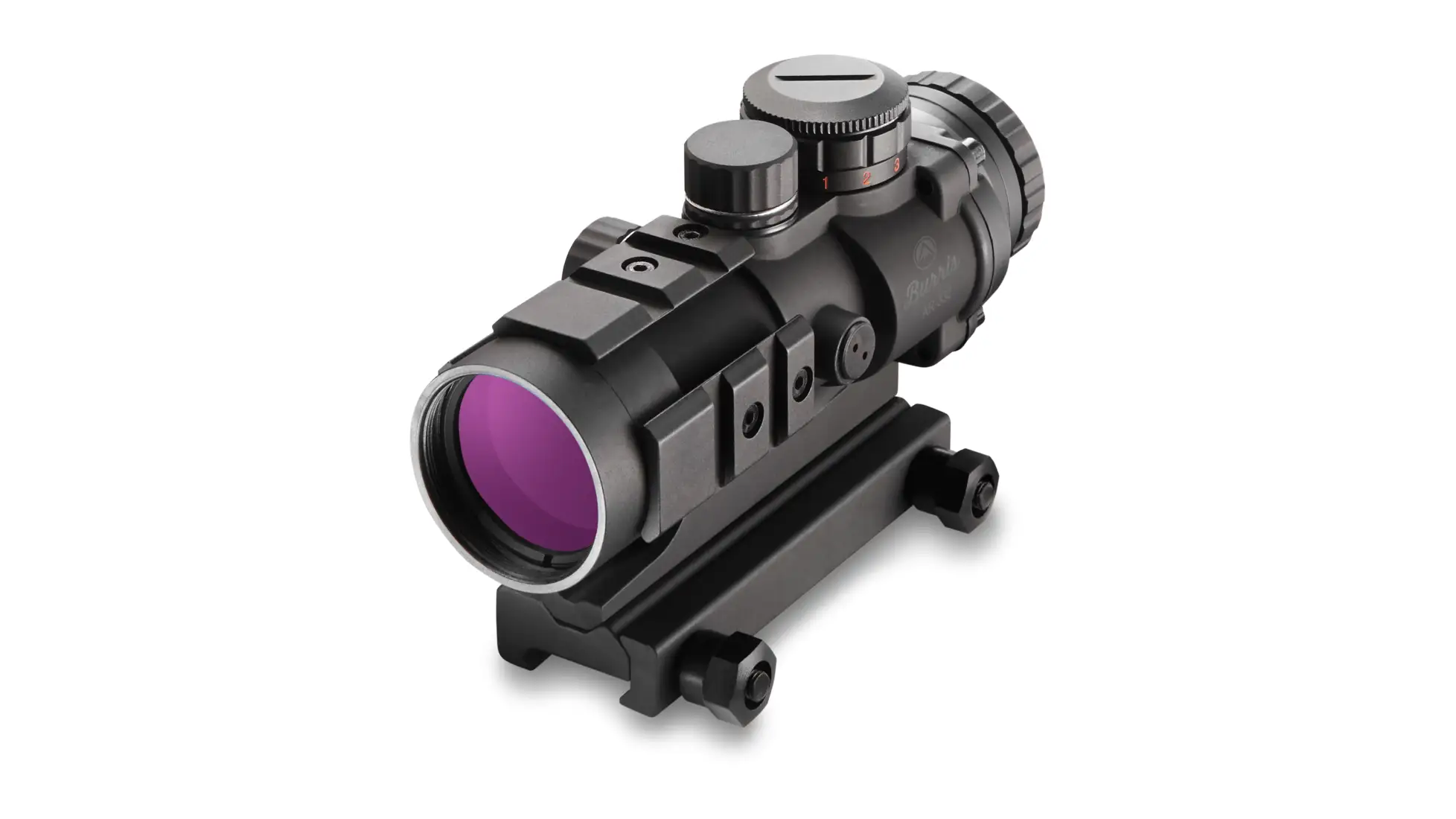 Burris AR-332 3x32mm prism sight in black with the Ballistic CQ reticle and integrated Picatinny mount