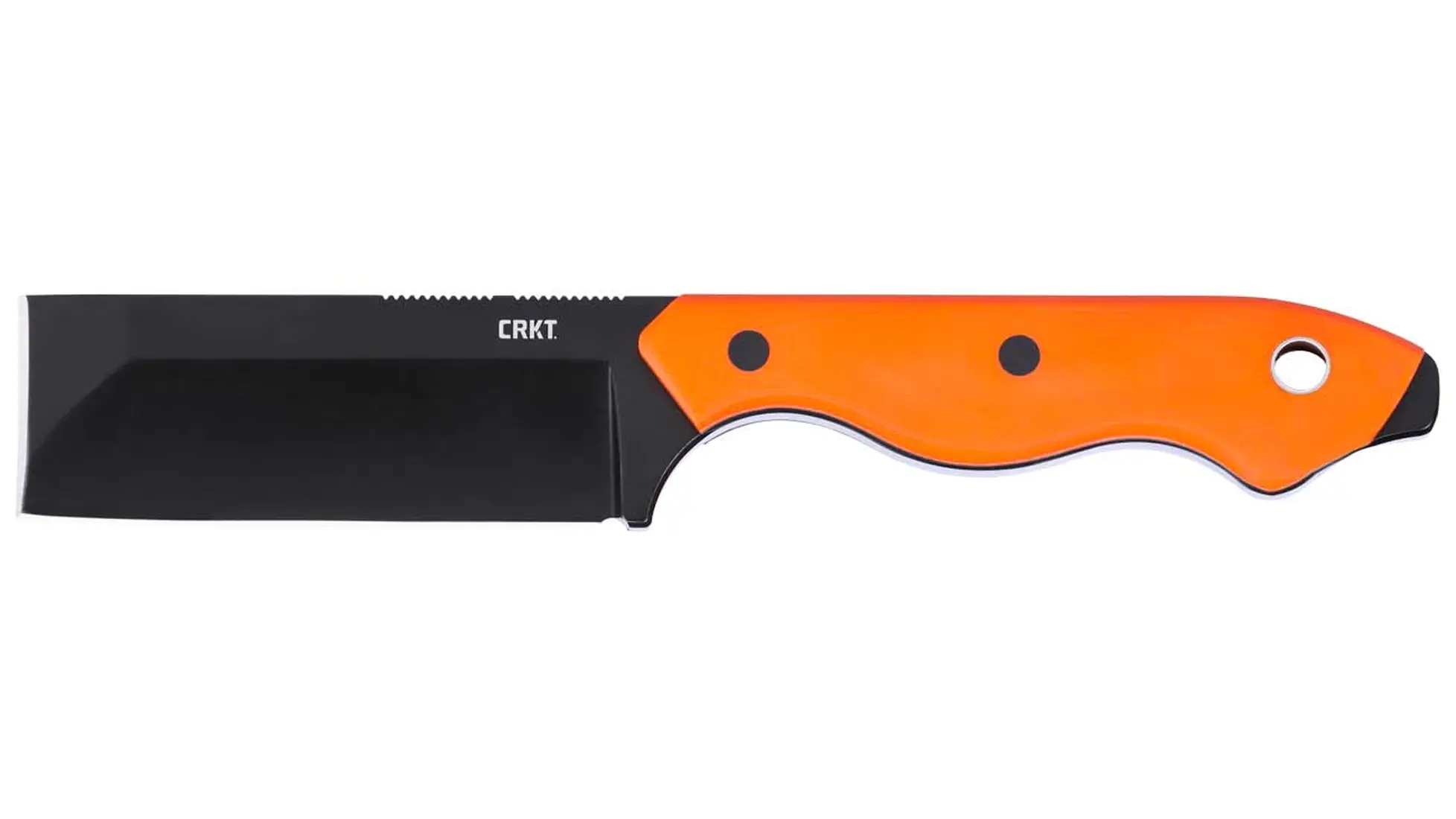 CRKT Razel fixed blade knife with orange G10 handle