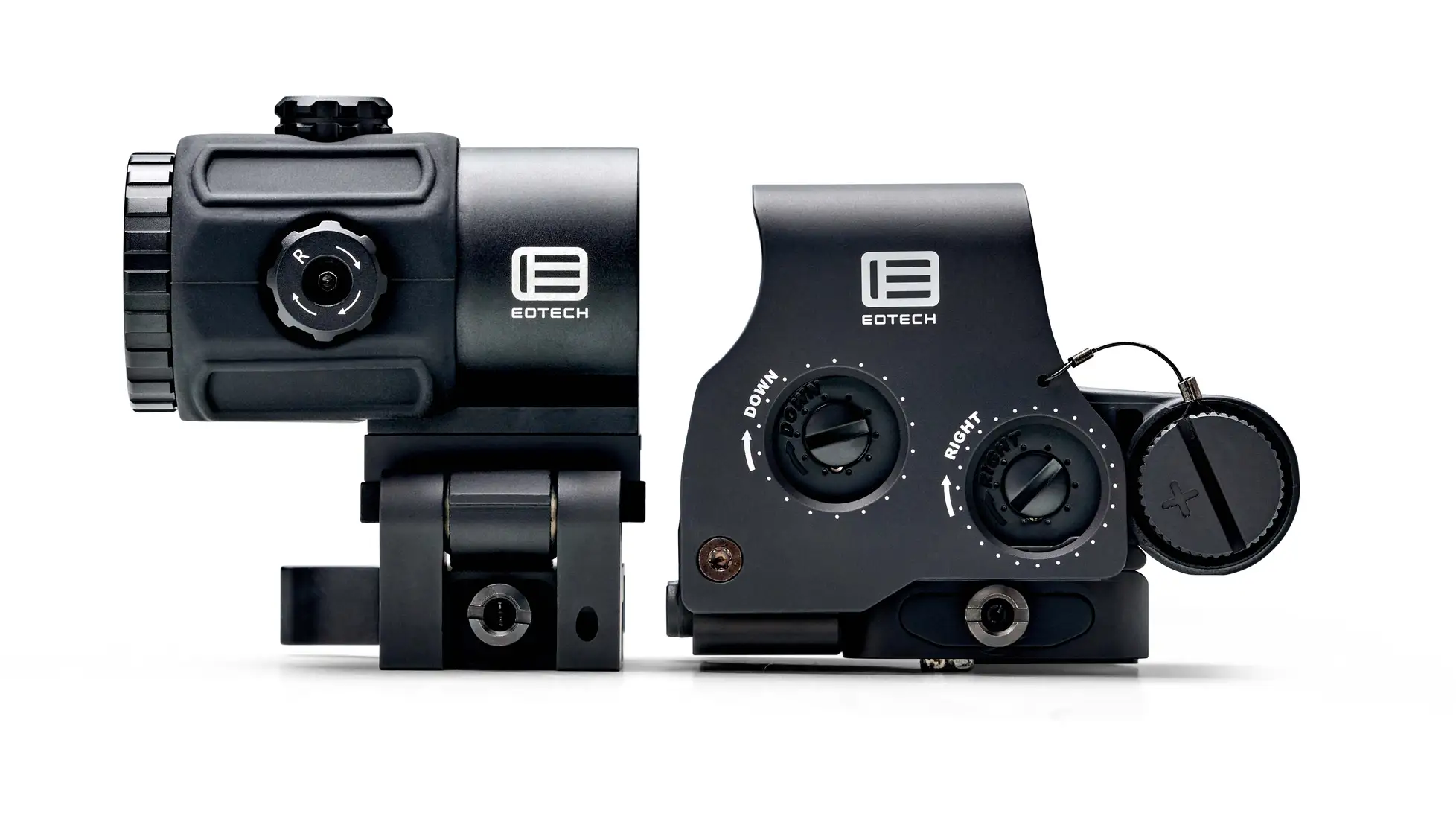 EOTech HHS VI kit: EXPS3-2 holographic weapon sight with the G43 3x magnifier on a switch-to-side mount, black