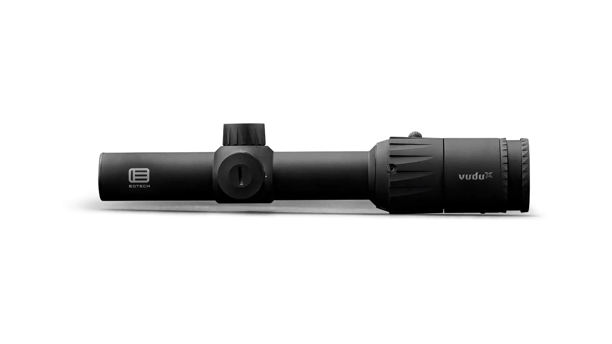 EOTech Vudu X 1-6x24mm second focal plane LPVO rifle scope with a 30mm tube and DP1 reticle in matte black