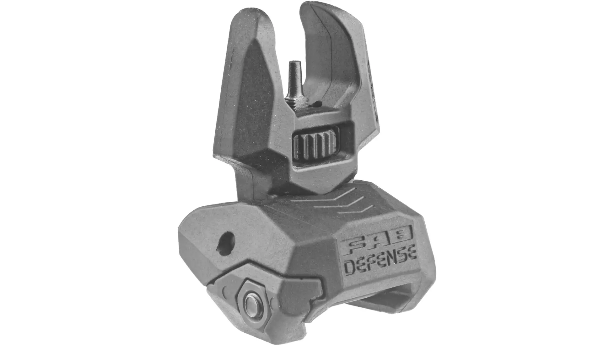 FAB Defense FRBS polymer front and rear flip-up back-up sight set in black