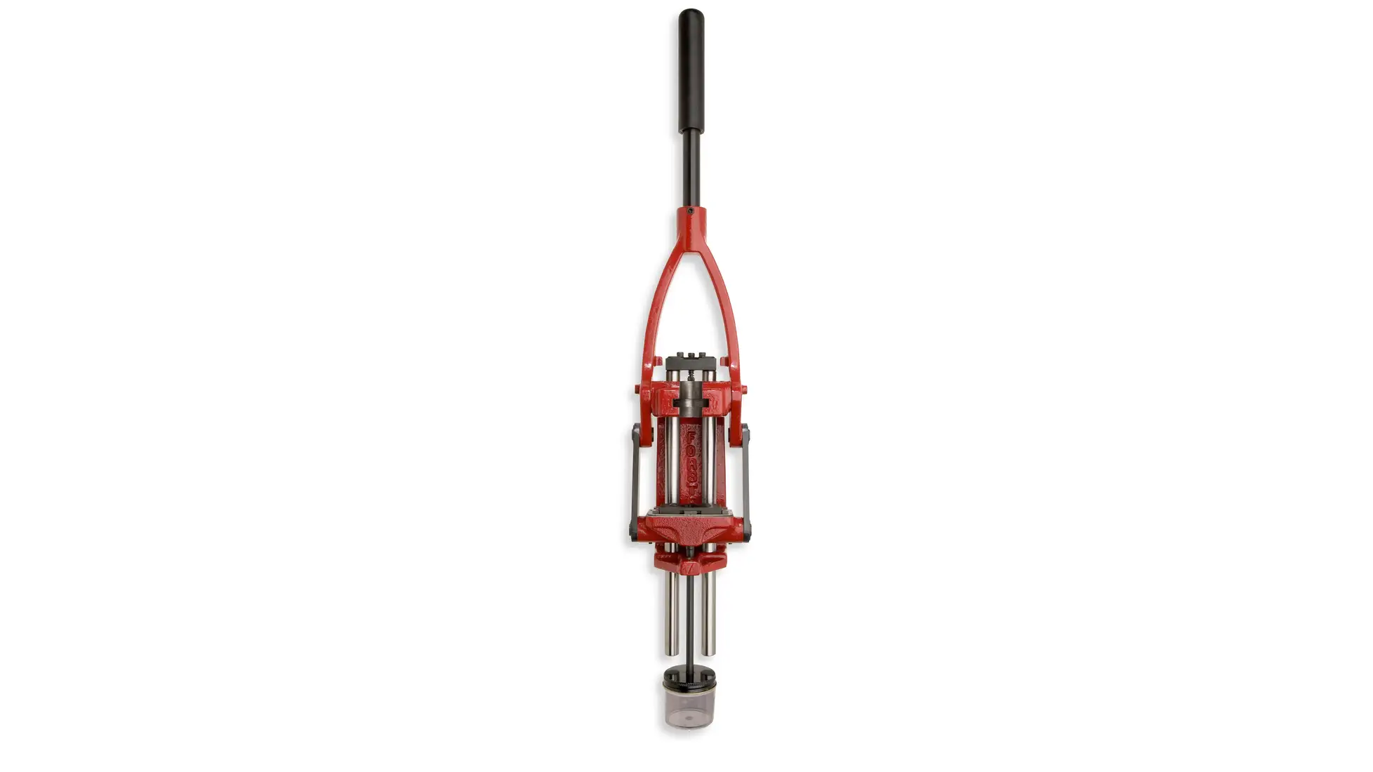 Forster Co-Ax single stage reloading press in red with S jaws