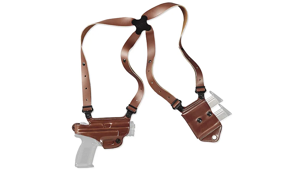 Galco Miami Classic II shoulder system (the retailer listing image, labelled for the right-hand tan H&K USP 45 version, not the Glock row on this card)