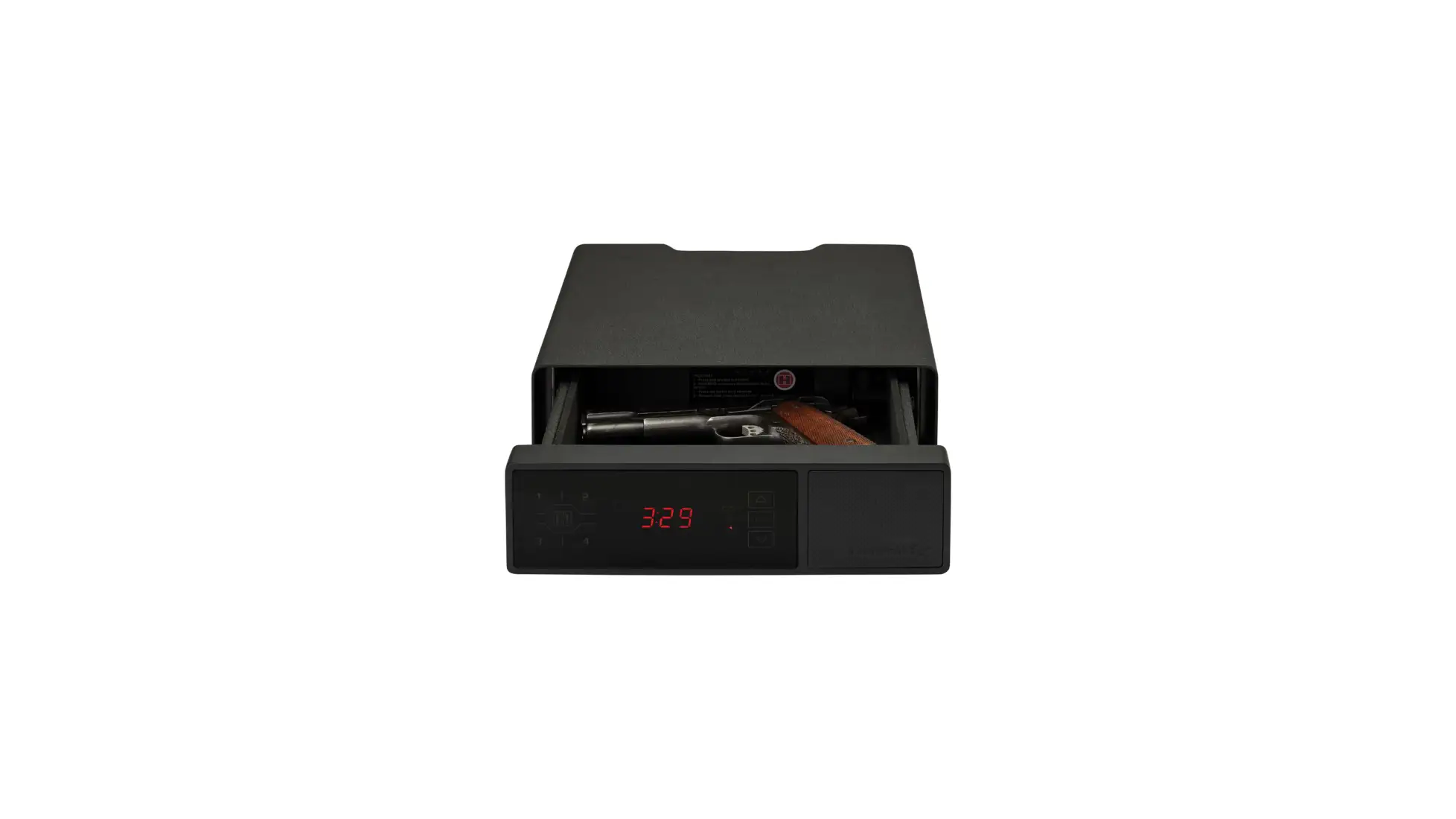 Hornady RAPiD Safe Night Guard bedside safe with clock display and drawer