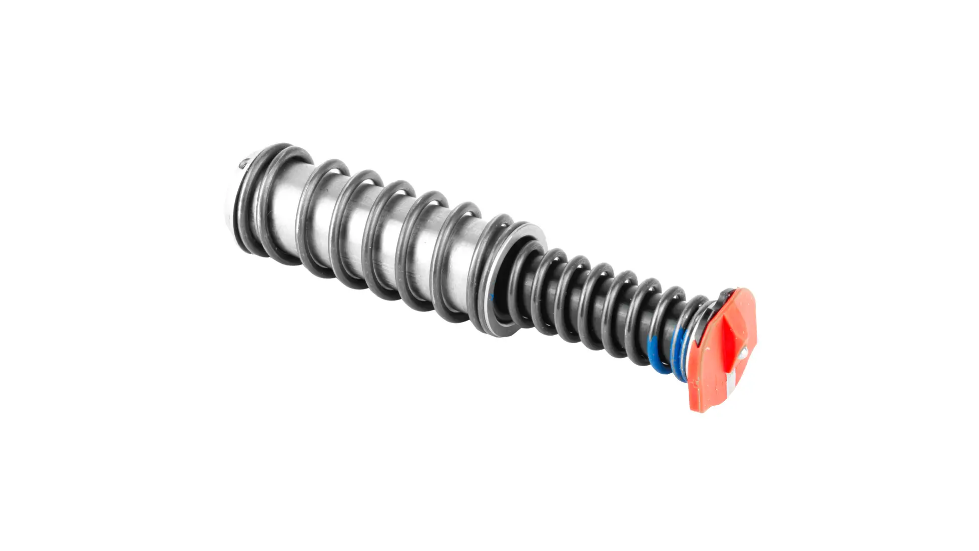 LaserMax guide rod laser for GLOCK: a recoil spring guide rod assembly with a red end cap