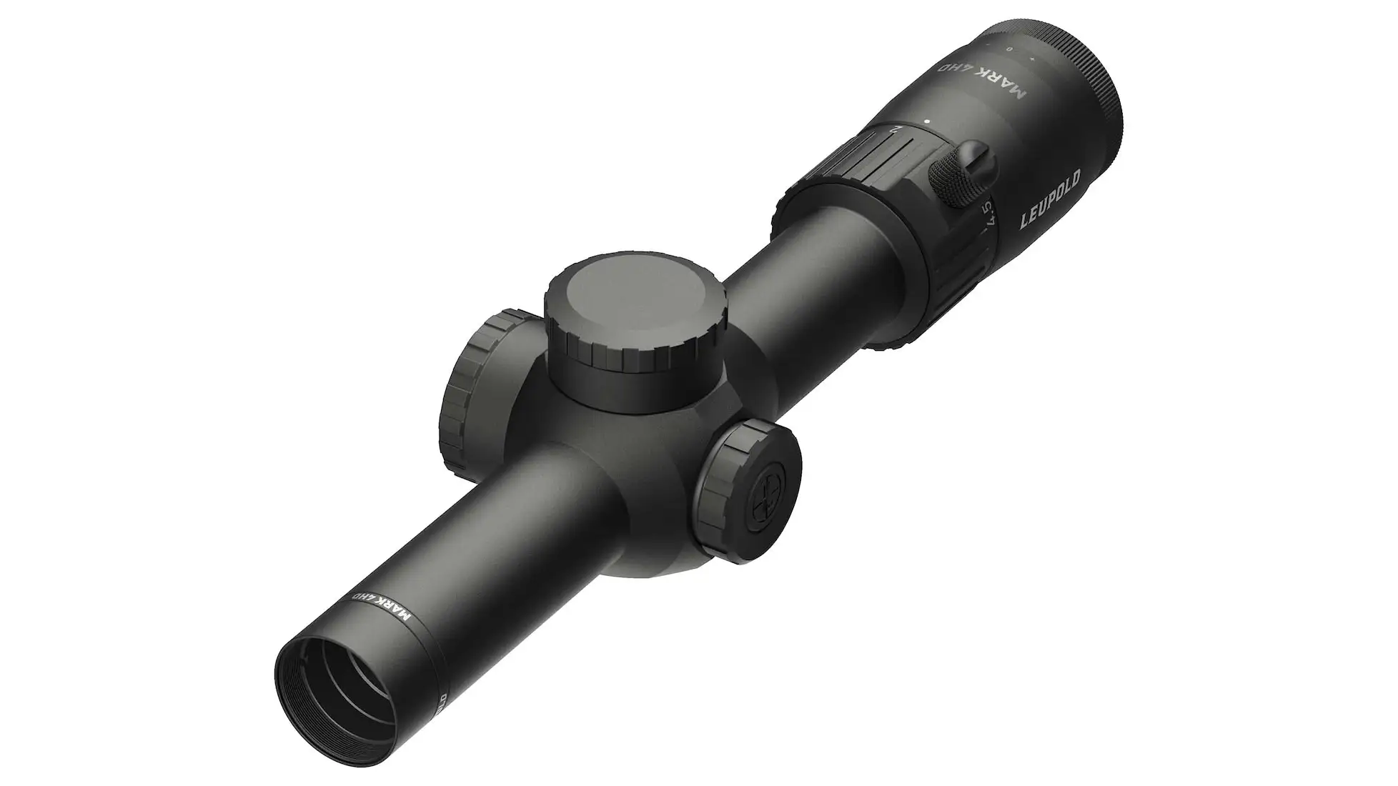 Leupold Mark 4HD 1-4.5x24 second focal plane rifle scope with illuminated FireDot BDC reticle, black