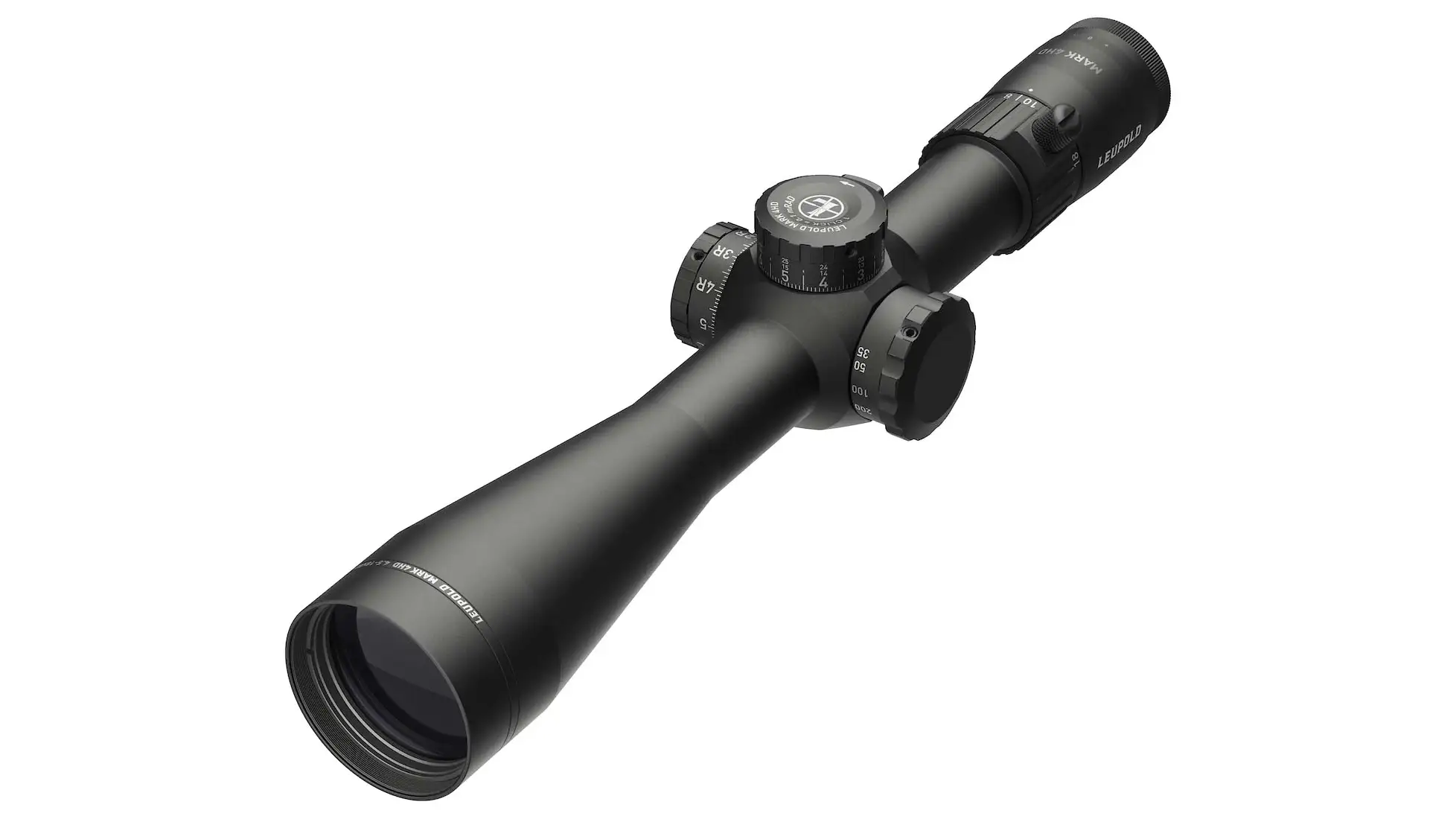 Leupold Mark 4HD 4.5-18x52 rifle scope, 34mm tube, first focal plane, PR2-MIL reticle, black (183626)