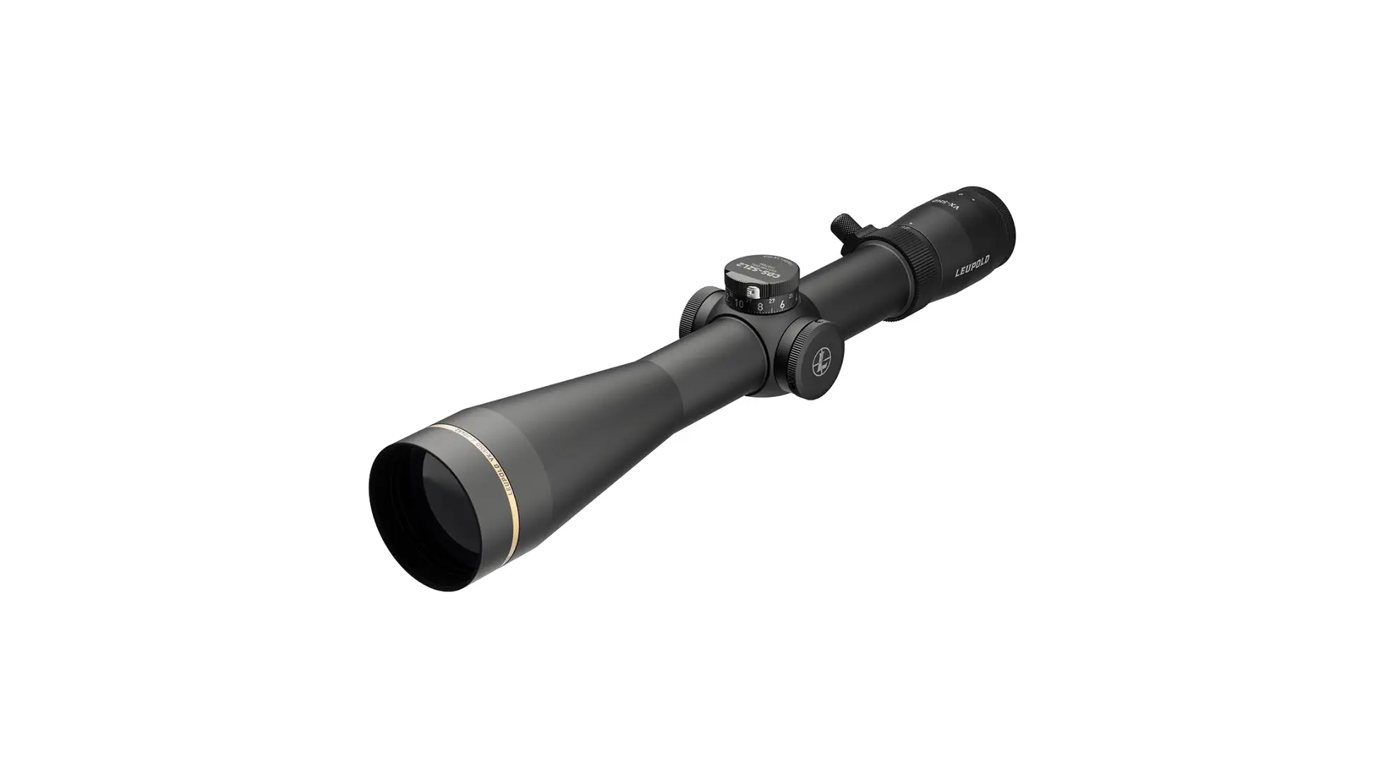 Black Leupold VX-5HD riflescope with CDS-SZL2 elevation dial and side focus