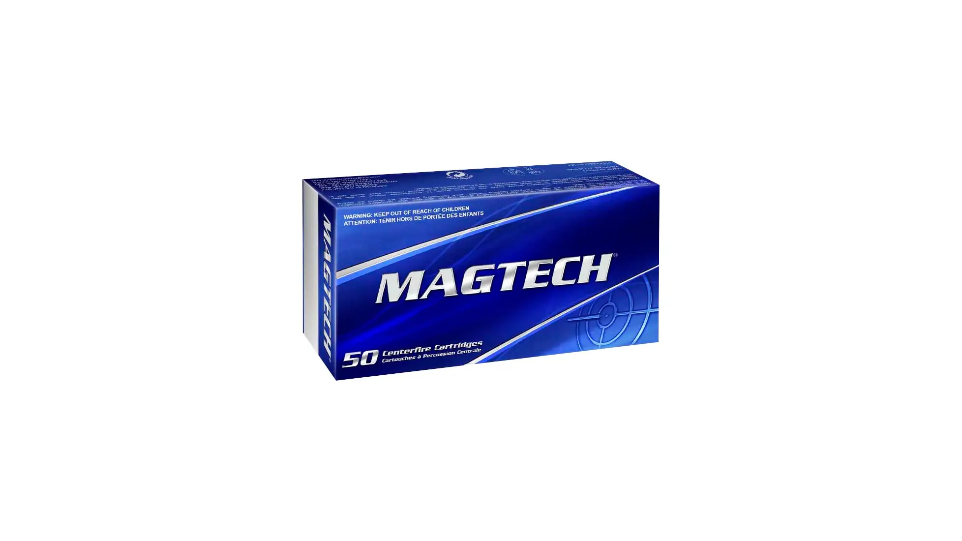 Box of Magtech 9mm Luger 115 grain full metal jacket ammunition, 50 rounds, 9A