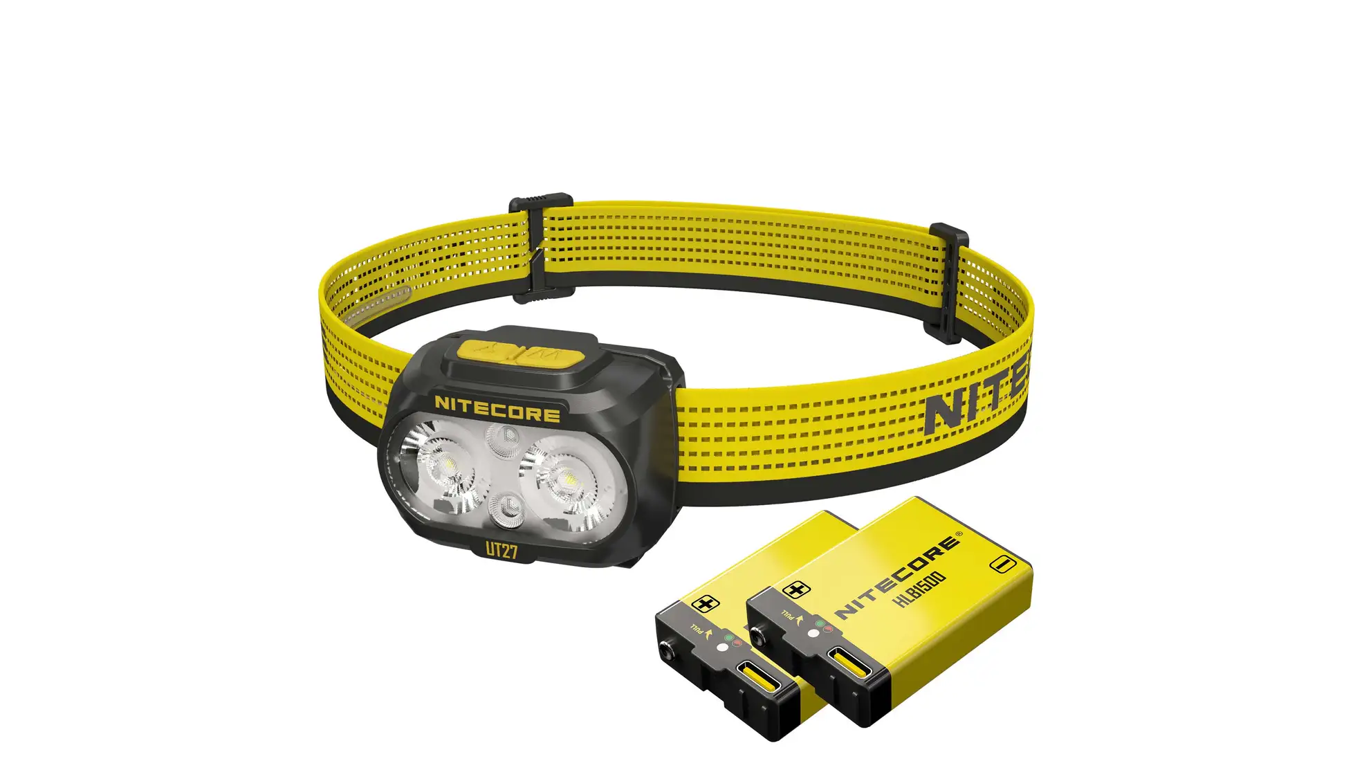 Nitecore UT27 MCT Pro headlamp in Black with Yellow band