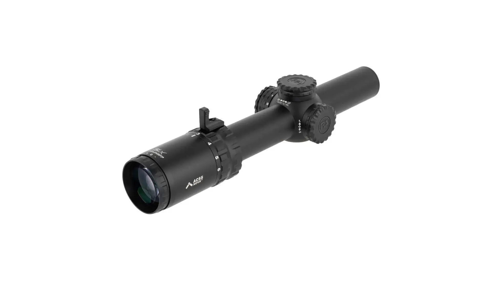 Primary Arms SLx 1-6x24mm Gen IV LPVO rifle scope with a 30mm tube and second focal plane ACSS reticle, black