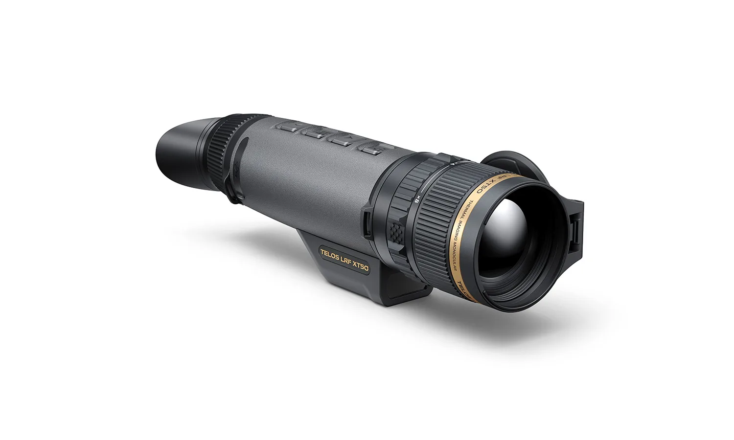 Pulsar Telos LRF XT50 three-quarter view with the model name on the base (Pulsar render)