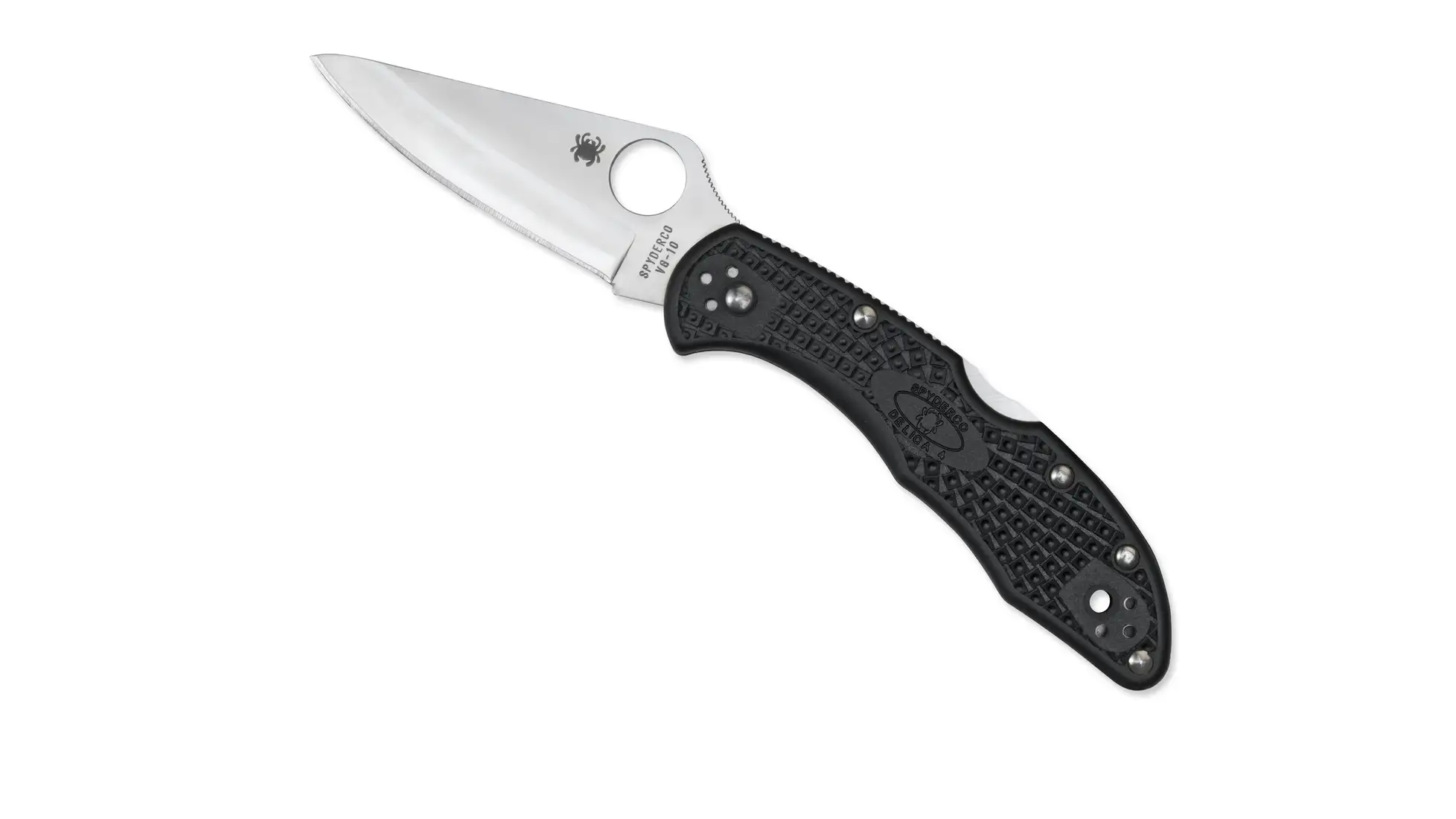 Spyderco Delica 4 Lightweight folding knife with a black FRN handle