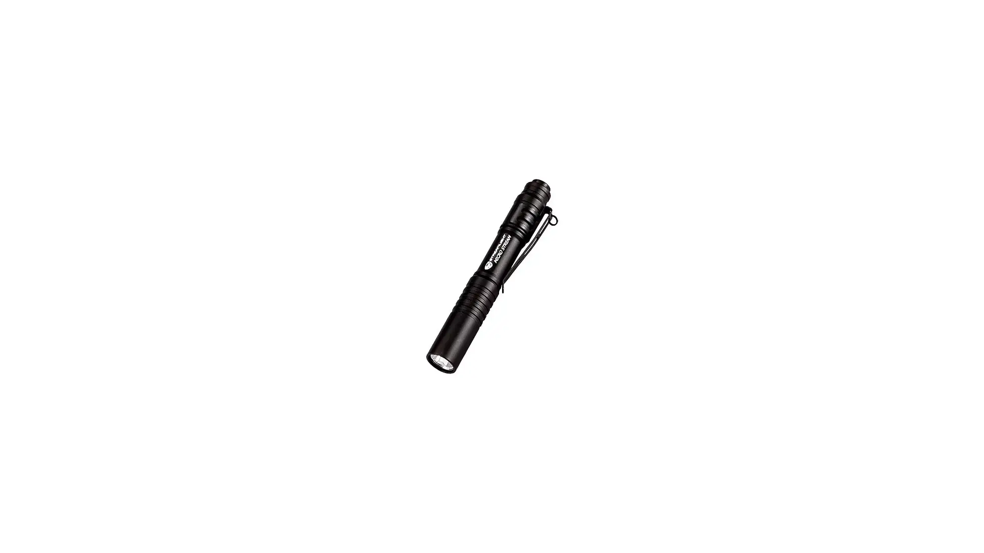 Streamlight MicroStream pen light in black with a pocket clip