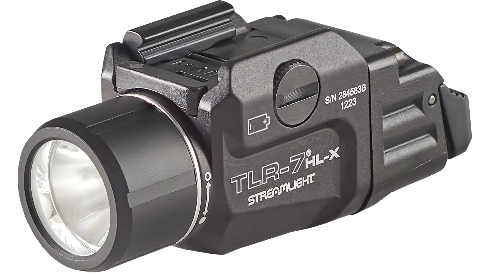 Streamlight TLR-7 HL-X USB compact pistol weapon light, 1,100 lumen multi-fuel rail-mounted light, black