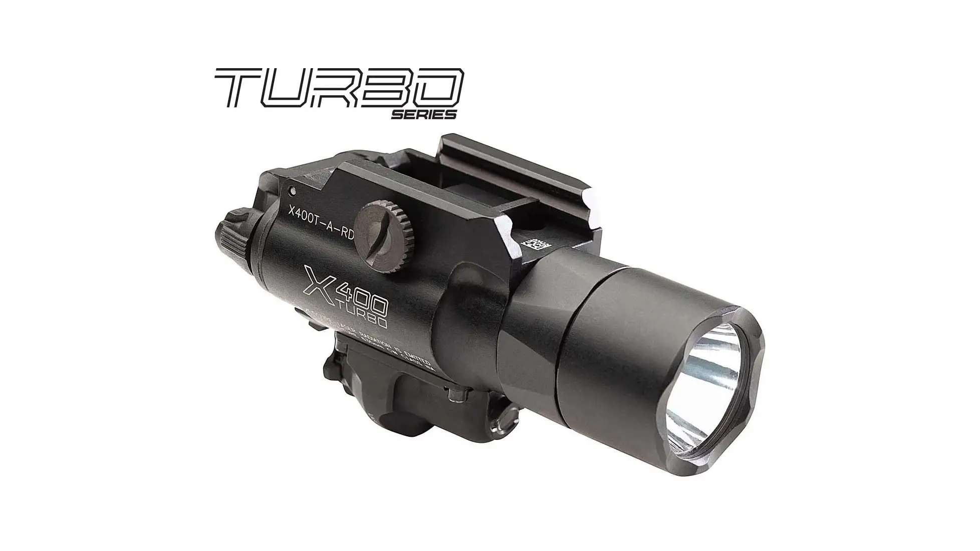 SureFire X400 Turbo weapon light, red-laser model X400T-A-RD (OpticsPlanet listing photo)