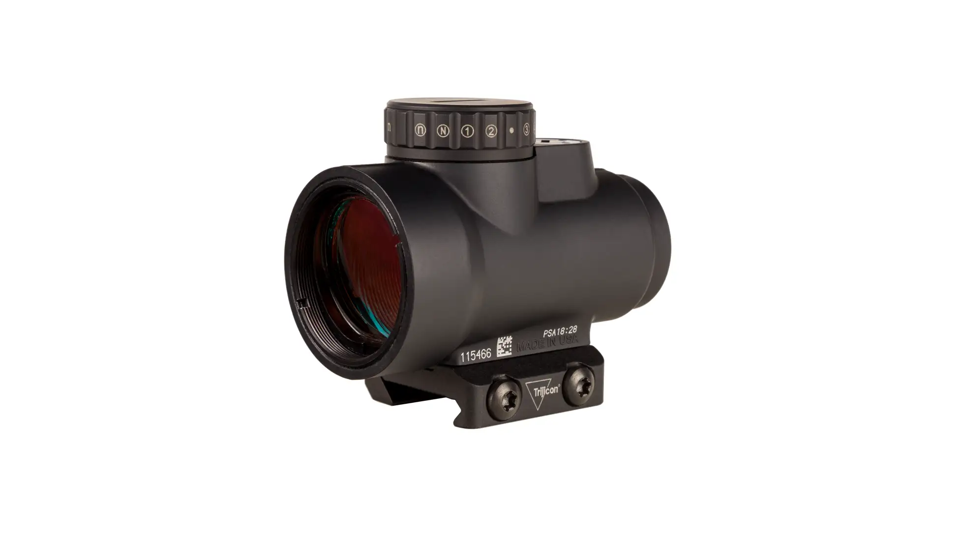 Trijicon MRO HD 1x25mm reflex red dot sight with a 68 MOA circle and 2 MOA dot reticle, black