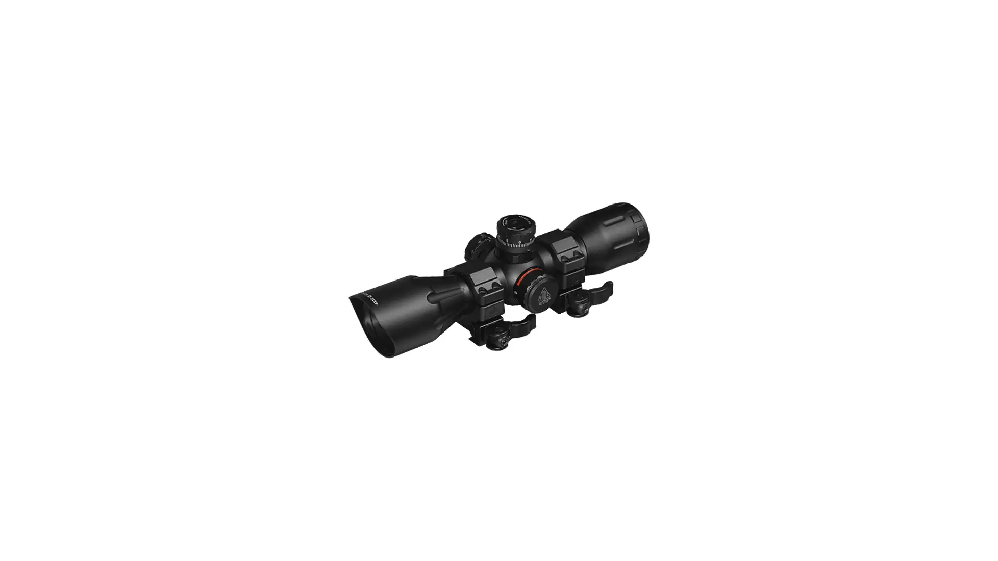 UTG True Hunter 4x32 crossbow scope with the Pro 5-Step illuminated reticle and quick-detach rings