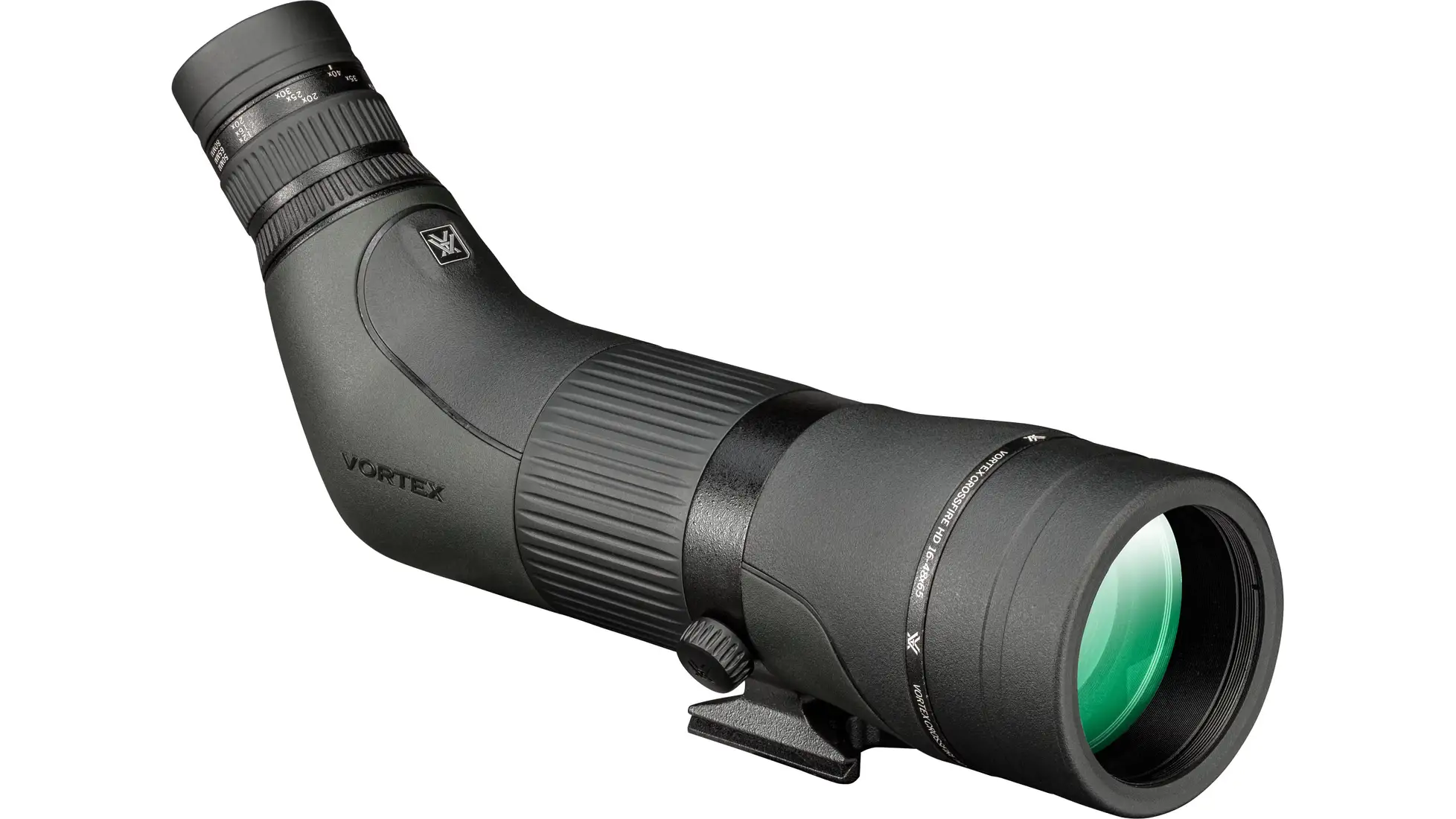 Vortex Crossfire HD 16-48x65 angled spotting scope in green