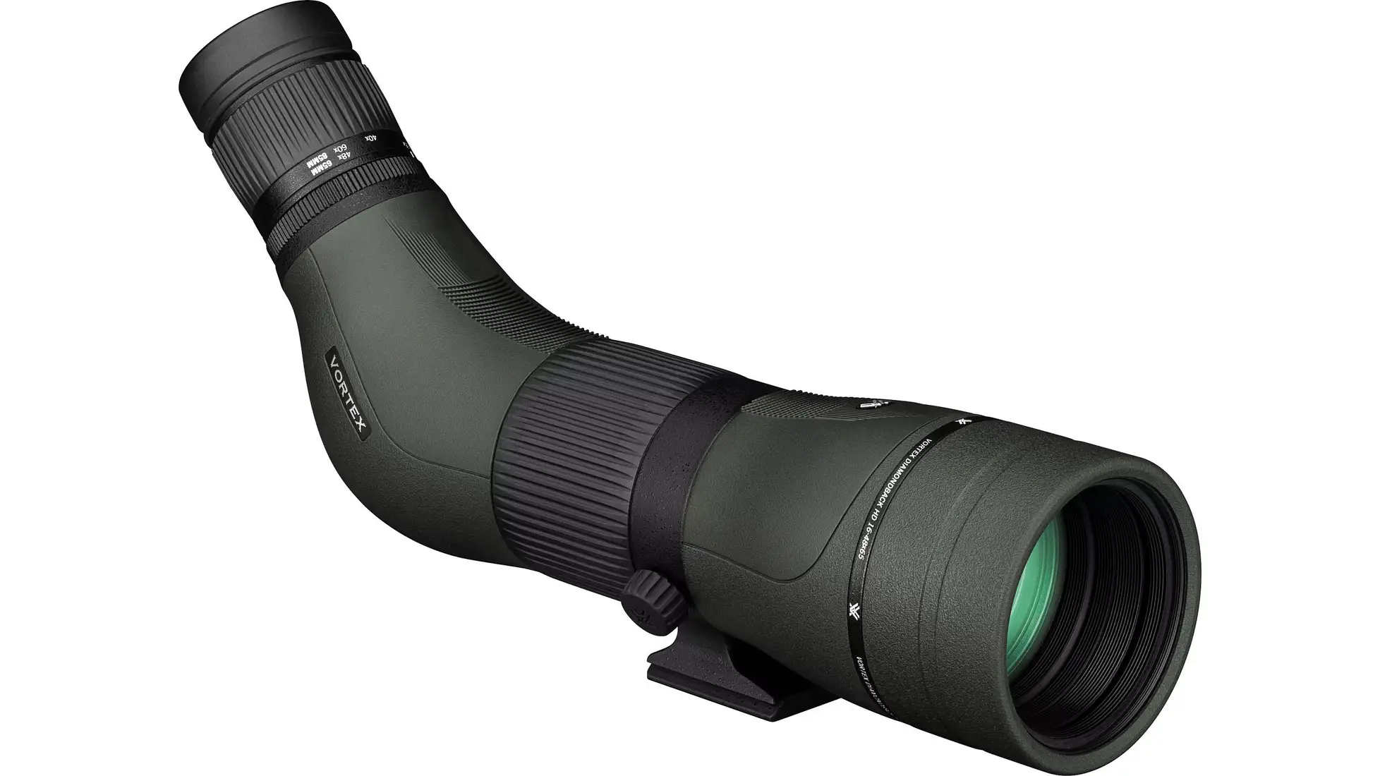 Vortex Diamondback HD 16-48x65mm angled spotting scope in green