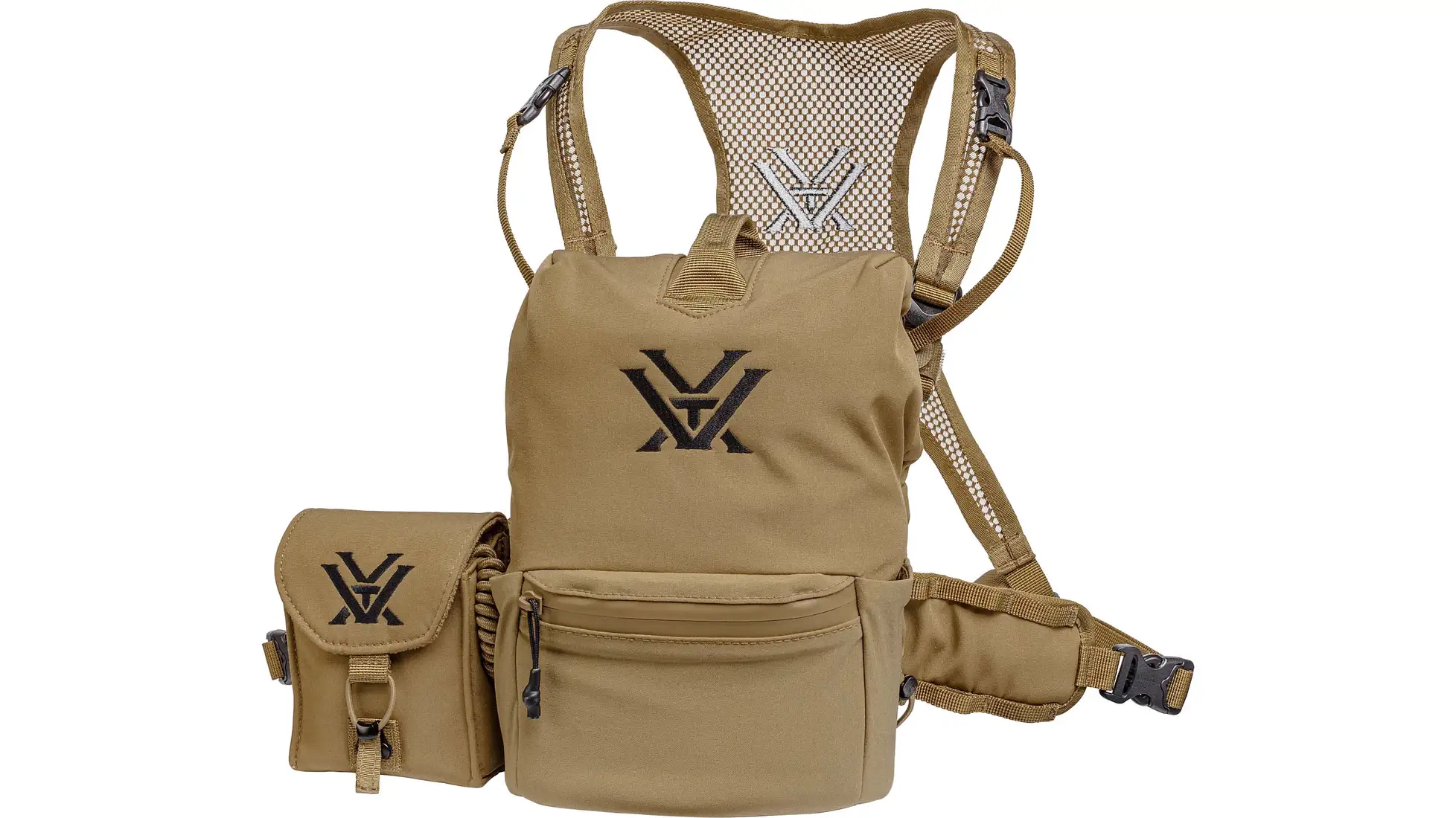 Vortex GlassPak Pro binocular chest harness in tan
