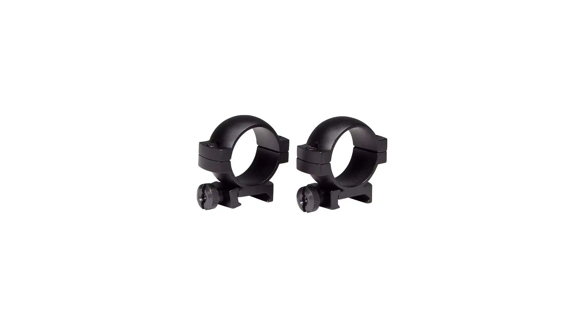 Vortex Hunter scope rings in black for Picatinny or Weaver rails (listing image shows the 30mm Low set)