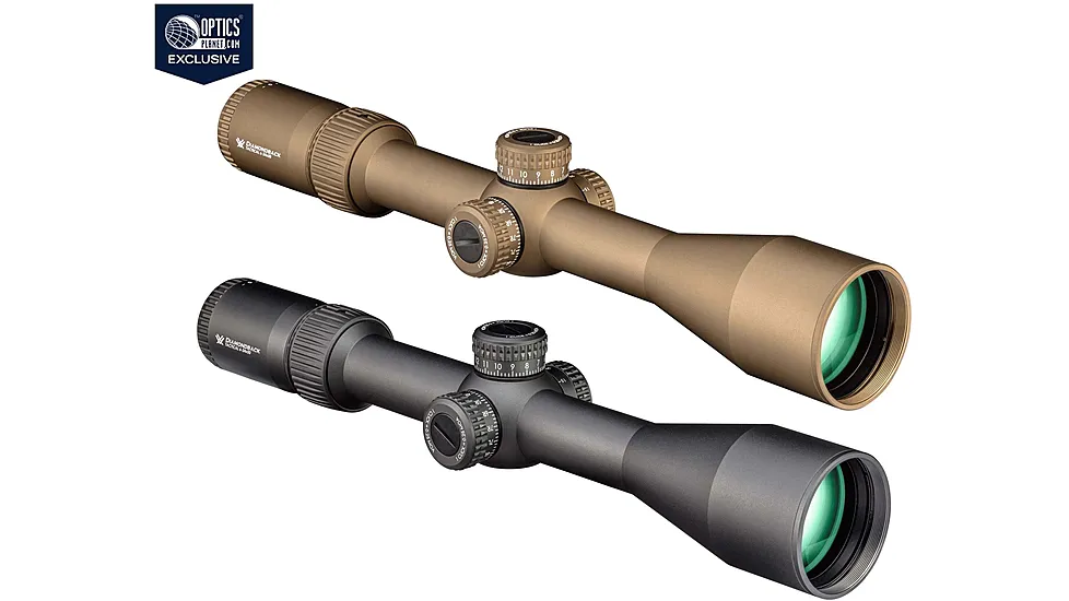 Vortex OPMOD Diamondback Tactical 6-24x50 FFP riflescope in FDE and Wolf Gray finishes