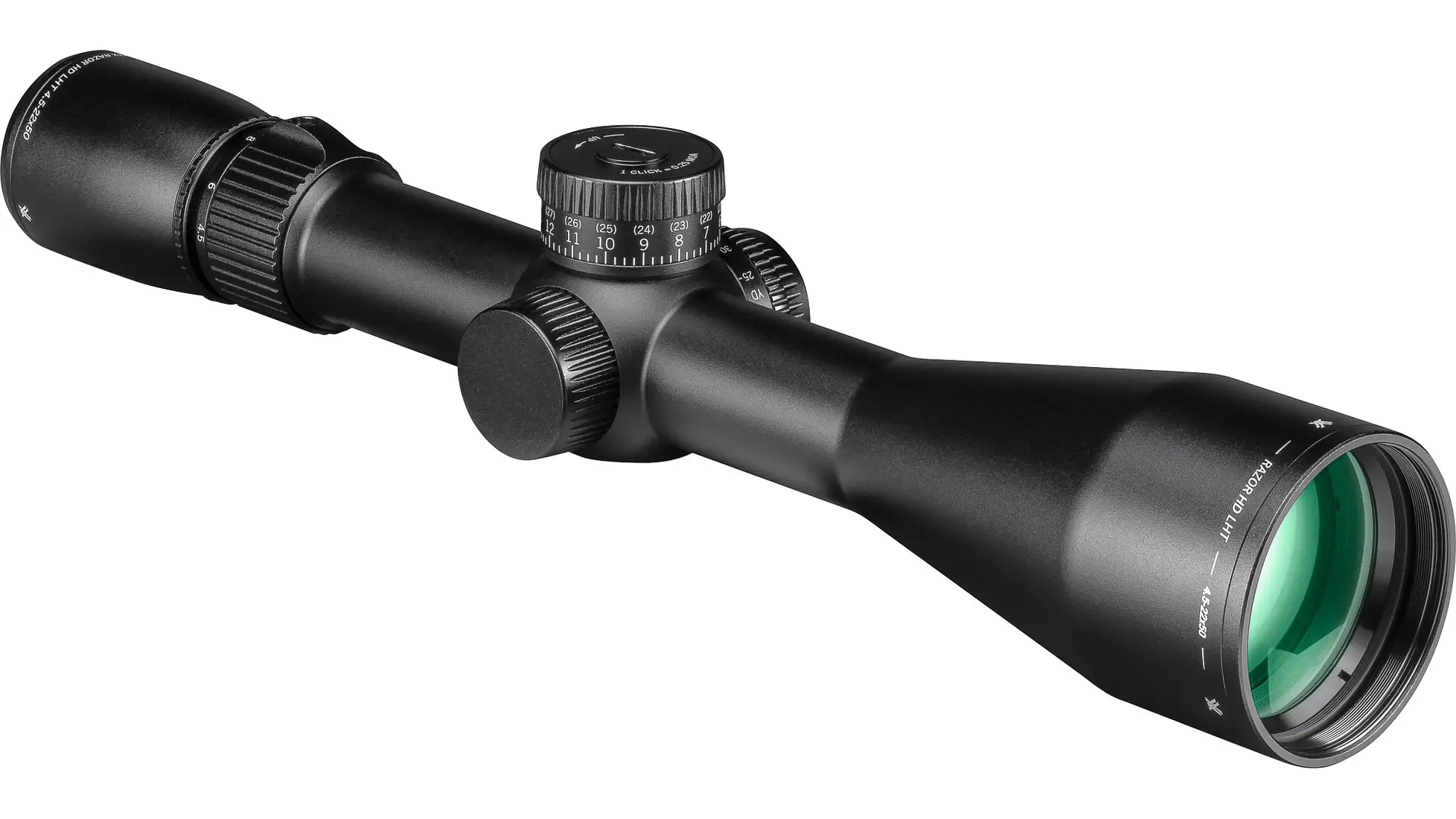 Vortex Razor HD LHT 4.5-22x50 first focal plane rifle scope, 30mm tube, illuminated XLR-2 MOA reticle (RZR-42201)