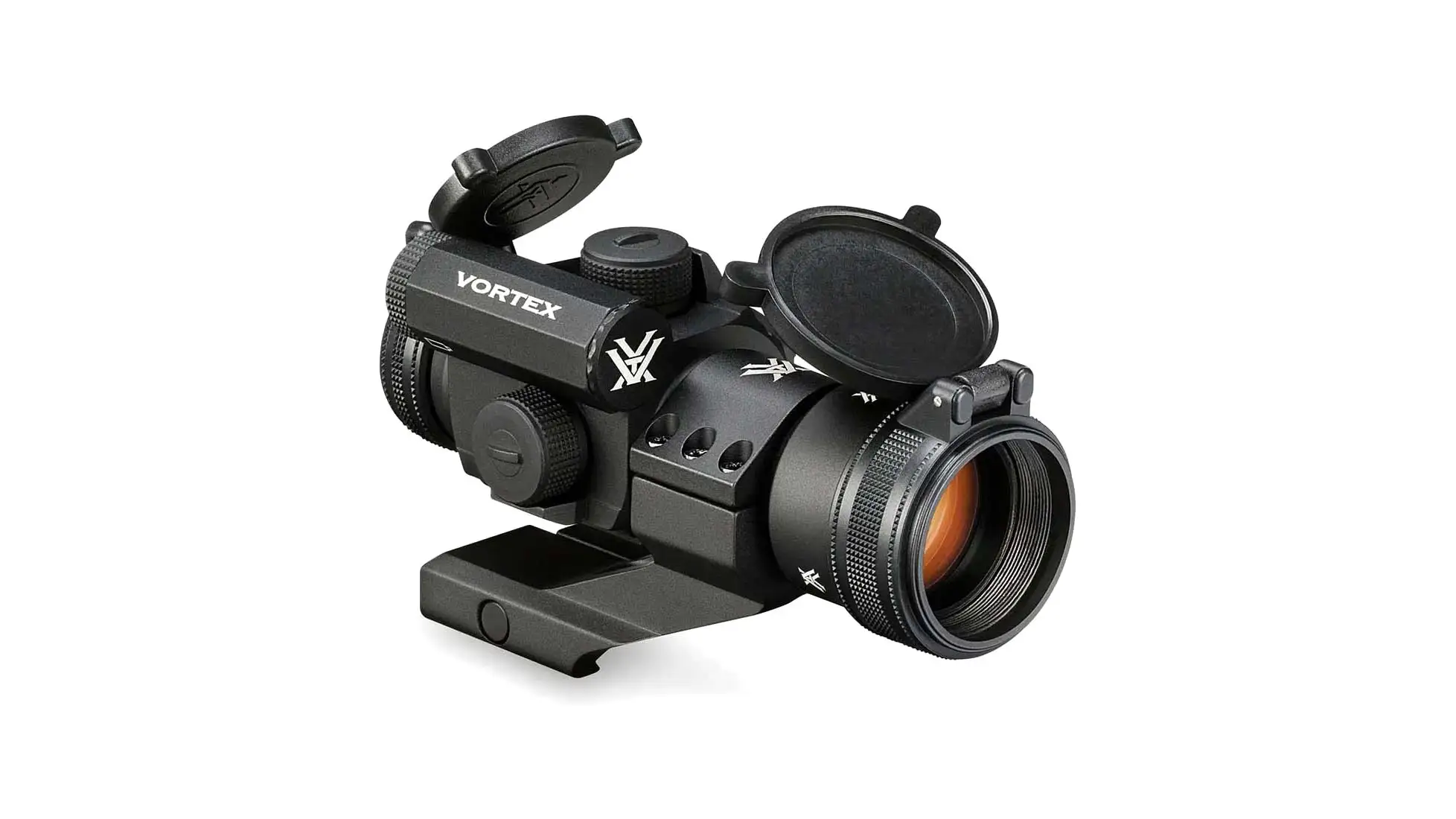 Vortex StrikeFire II 1x30mm red dot sight with cantilever mount and flip caps, black