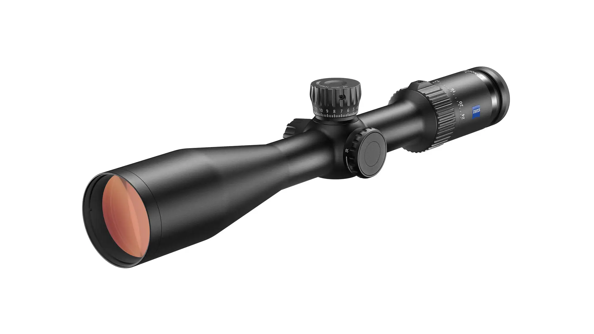 Zeiss Conquest V4 6-24x50 rifle scope with exposed elevation turret, 30mm tube, illuminated ZMOA-1 #93 reticle (522955-9993-080)